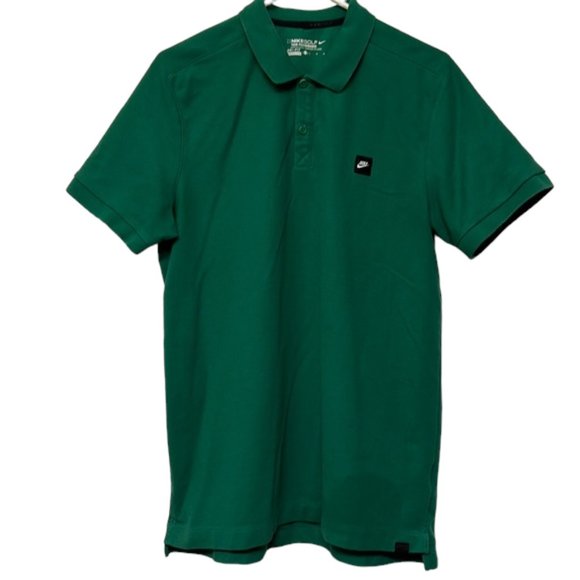 Nike Other - Men's Nike Golf Polo Green Short Sleeve Shirt Sleeve Swoosh Icon Dri-Fit Large